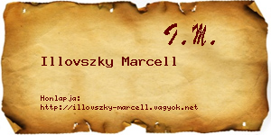 Illovszky Marcell névjegykártya
